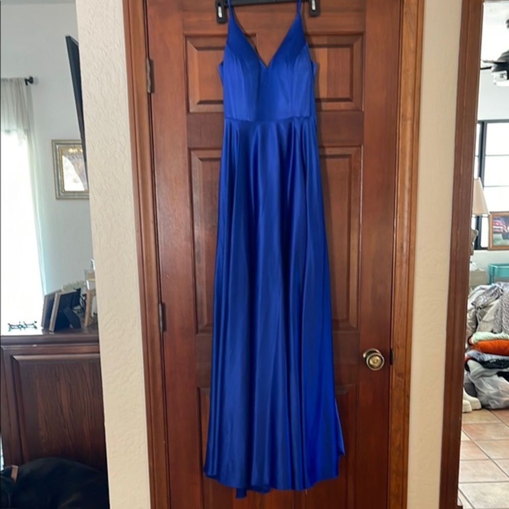 Windsor Vibrant Blue Dress long size 1/2